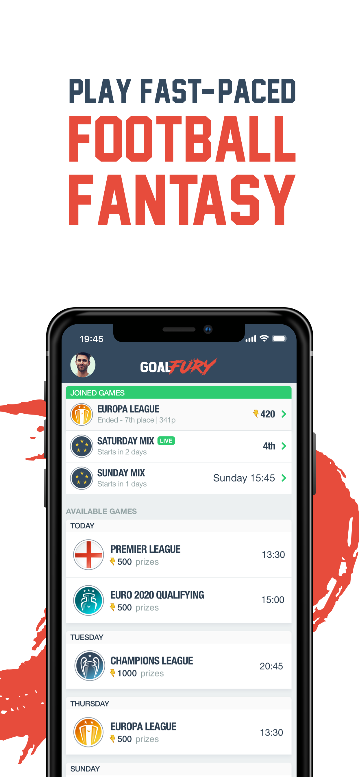 Games feature: Daily fantasy football matches