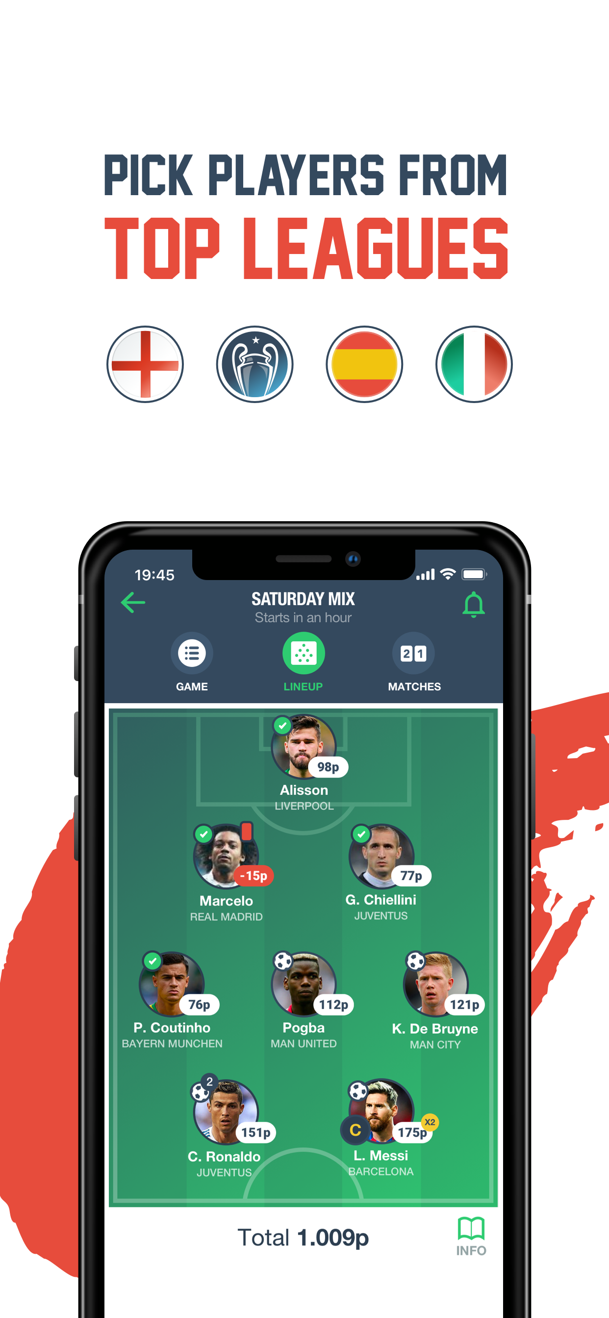 Lineup feature: Create and manage your lineup