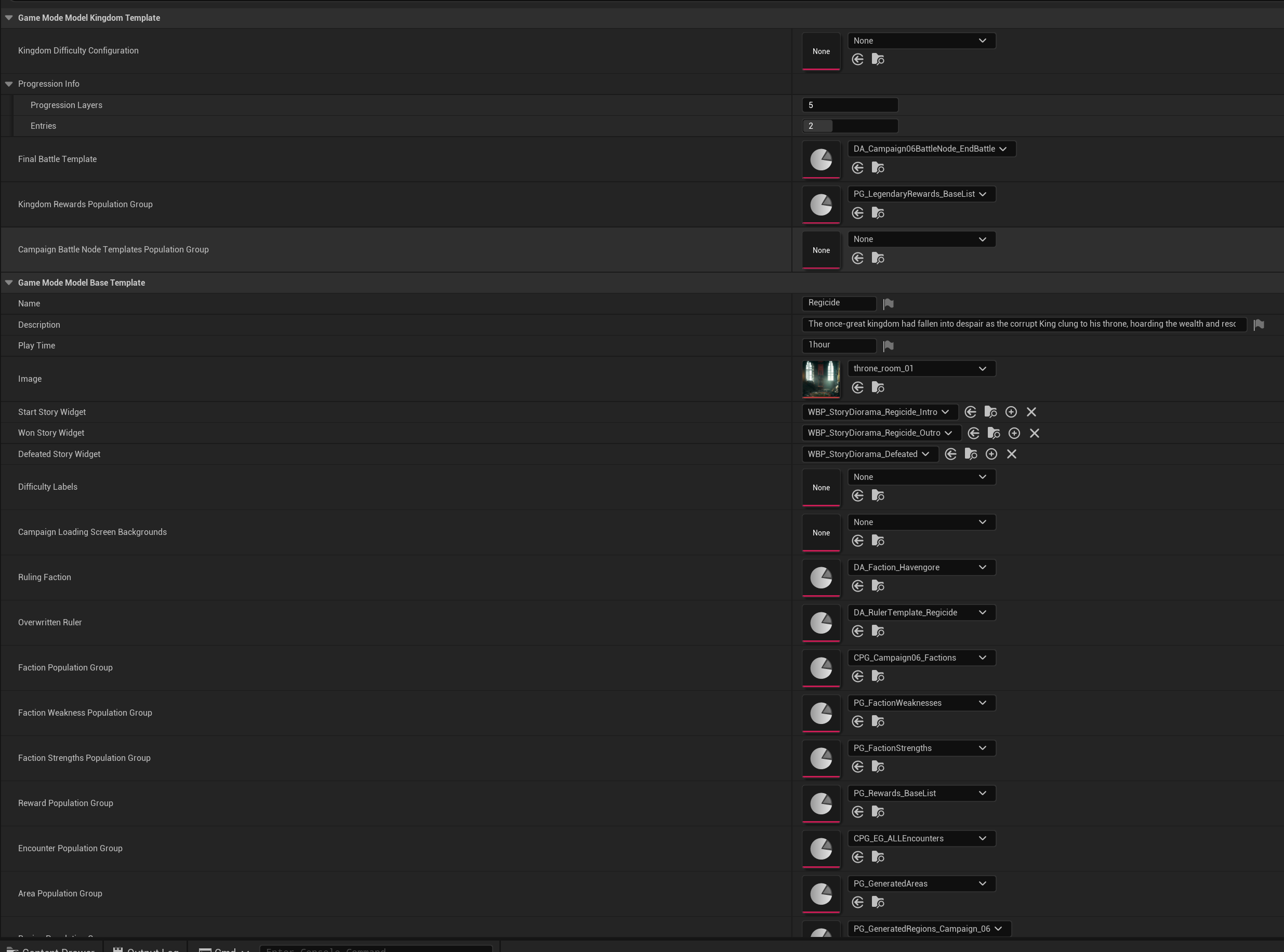 Game Mode Model Template